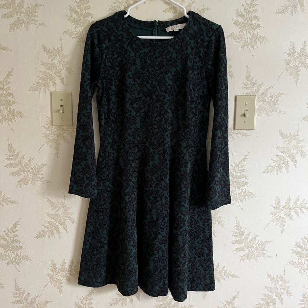 SOLD Green and Black Dress
